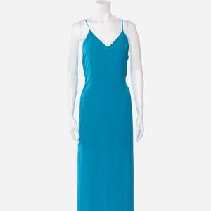 Alice + Olivia Long V-Neck Slip Dress
